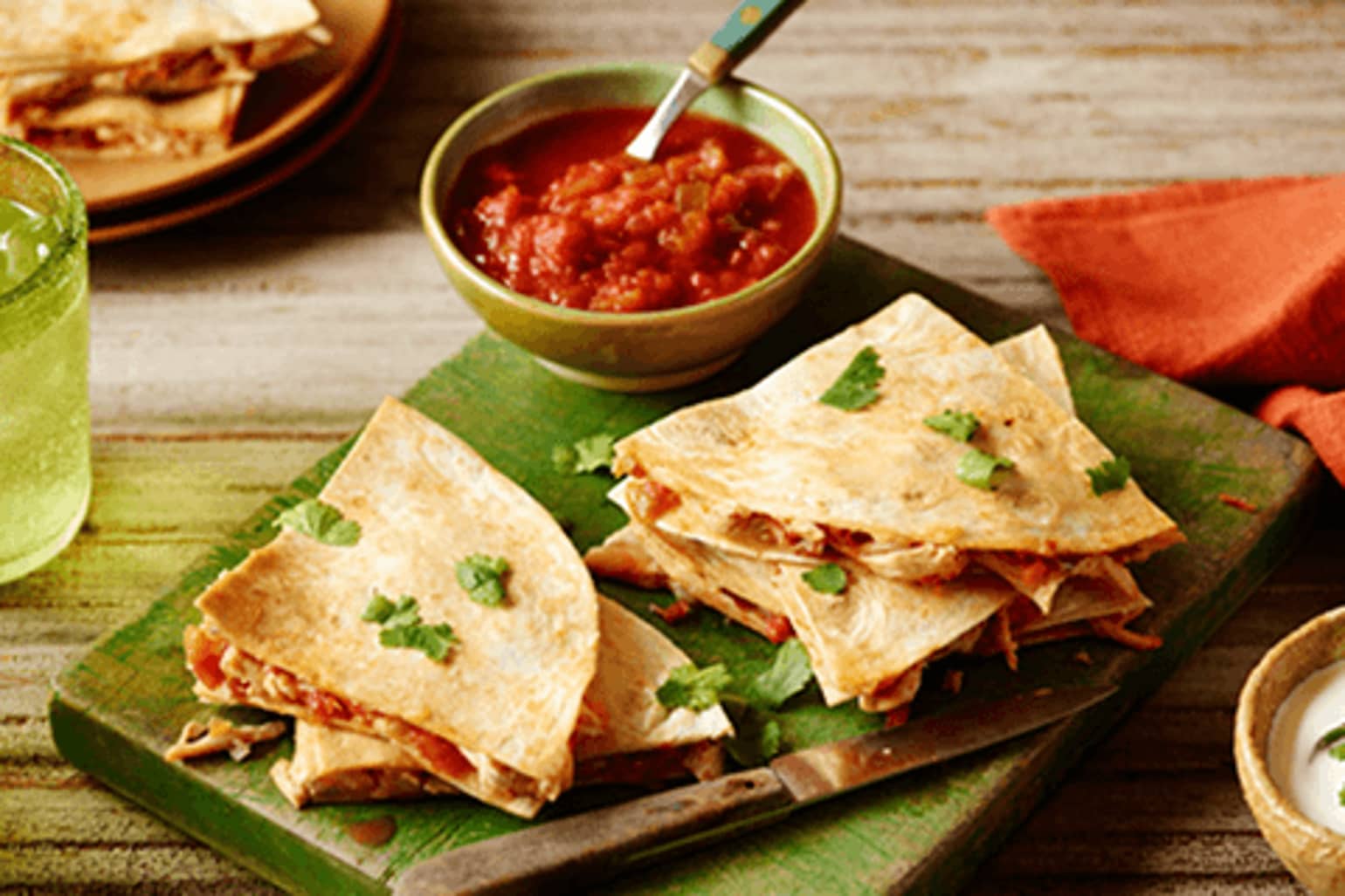 Quesadillas de poulet rapides